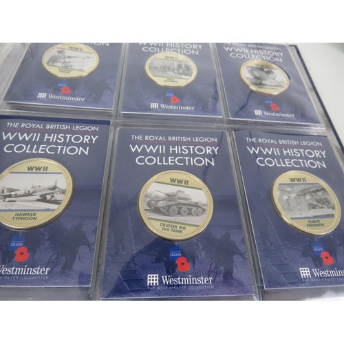 67 - COIN COLLECTIONS INCLUDES THE ROYAL WEDDING COLLECTION, BRITISH LEGION WWII HISTORY COLLECTION AND A... 