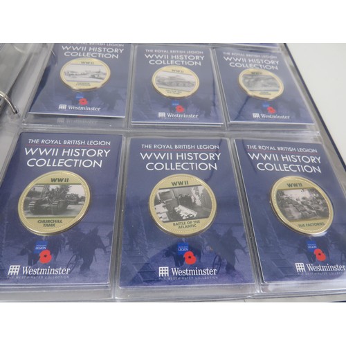 67 - COIN COLLECTIONS INCLUDES THE ROYAL WEDDING COLLECTION, BRITISH LEGION WWII HISTORY COLLECTION AND A... 