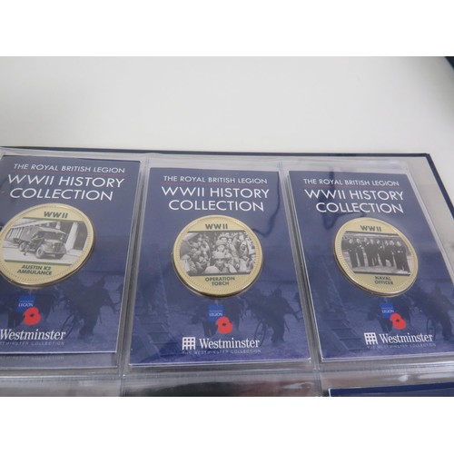 67 - COIN COLLECTIONS INCLUDES THE ROYAL WEDDING COLLECTION, BRITISH LEGION WWII HISTORY COLLECTION AND A... 