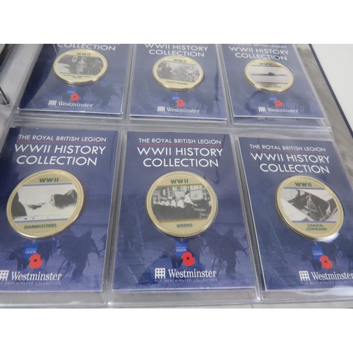 67 - COIN COLLECTIONS INCLUDES THE ROYAL WEDDING COLLECTION, BRITISH LEGION WWII HISTORY COLLECTION AND A... 