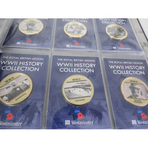 67 - COIN COLLECTIONS INCLUDES THE ROYAL WEDDING COLLECTION, BRITISH LEGION WWII HISTORY COLLECTION AND A... 