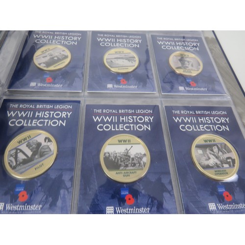 67 - COIN COLLECTIONS INCLUDES THE ROYAL WEDDING COLLECTION, BRITISH LEGION WWII HISTORY COLLECTION AND A... 