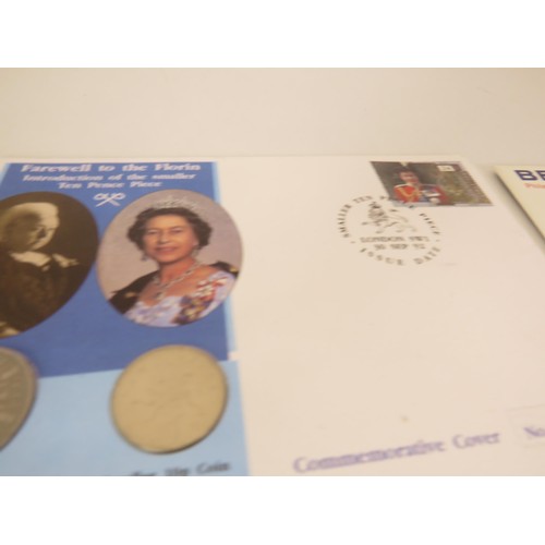 68 - TRAY OF COIN 1ST DAY COVERS PROOF SETS INCLUDES COMMEMORATIVE 30th ANNIVERSARY OF DECIMALIZATION etc