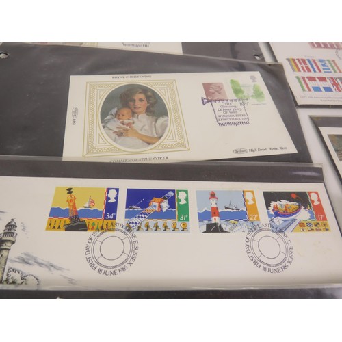 70 - TRAY OF FIRST DAY COVERS, ALBUMS, NEWSPAPER CUTTINGS  etc