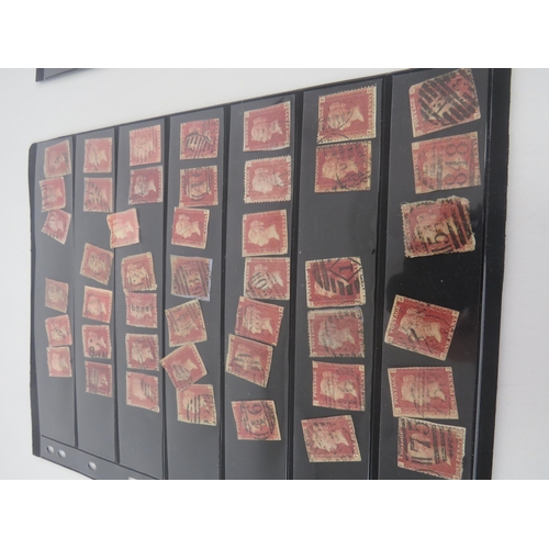 118 - 2 x PAGES OF VICTORIAN STAMPS, PENNY REDS AND EUROPEAN