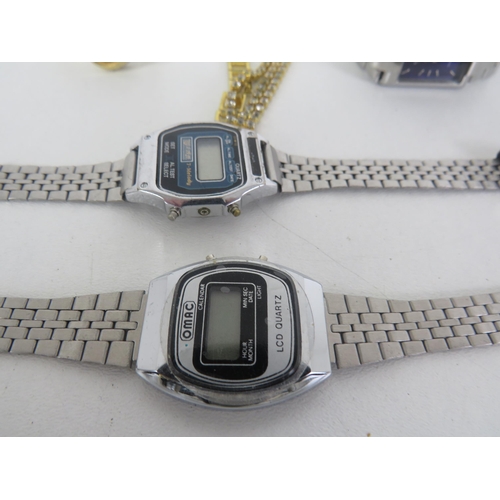 122 - SELECTION OF QUARTZ  WATCHES INCLUDING CASIO, DIGITAL ETC