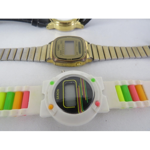 122 - SELECTION OF QUARTZ  WATCHES INCLUDING CASIO, DIGITAL ETC