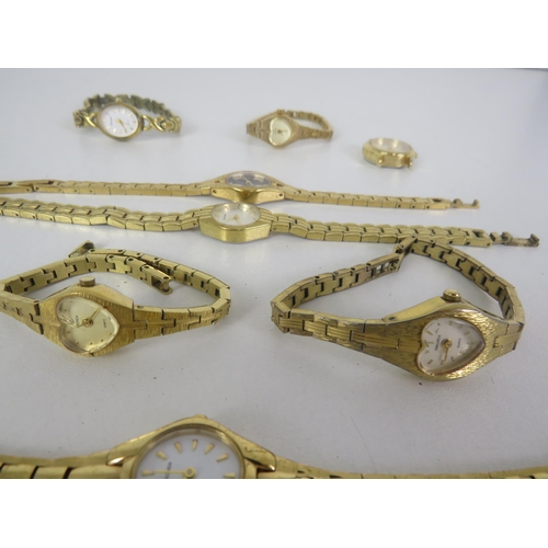 125 - 14 x SEKONDA WATCHES INCLUDING WATER RESISTANT, GOLD TONE ETC