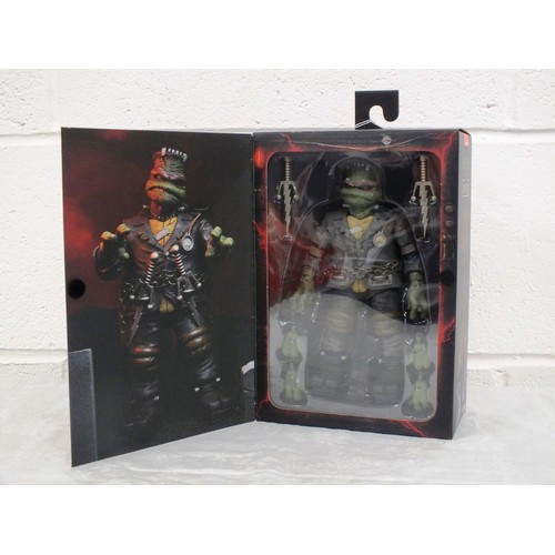 27 - NECA Teenage Mutant Ninja Turtles X Universal Monsters Raphael as Frankenstein Action Figure - Boxed... 