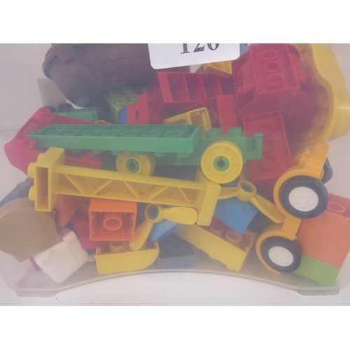 126 - BOX FULL OF LEGO DUPLO