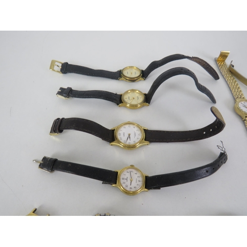 202 - 12 x LORUS QUARTZ WATCHES INCLUDING LEATHER ETC