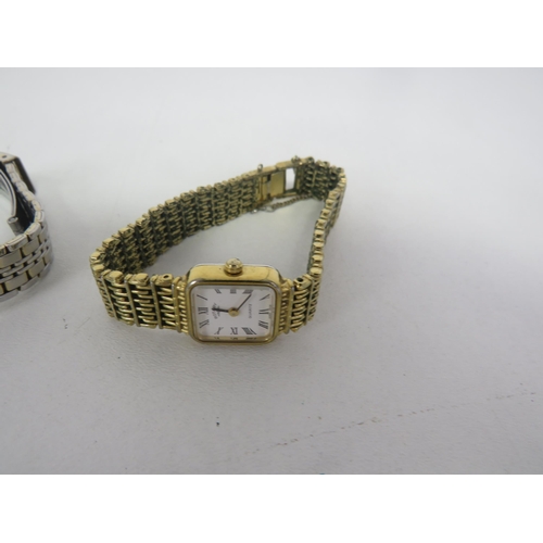 206 - 8 x ROTARTY QUARTZ WATCHES AND ONE BRACELET INCLUDING GOLD AND SILVER TONE