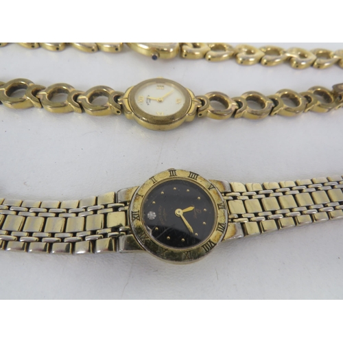 206 - 8 x ROTARTY QUARTZ WATCHES AND ONE BRACELET INCLUDING GOLD AND SILVER TONE