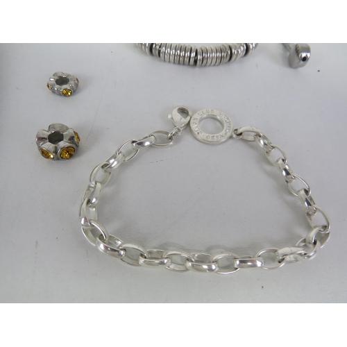 207 - SELECTION OF CHARM BRACELETS AND NECKLACES INCLUDING CHARMOLOGY, PANDORA SNAKE BRACELET etc