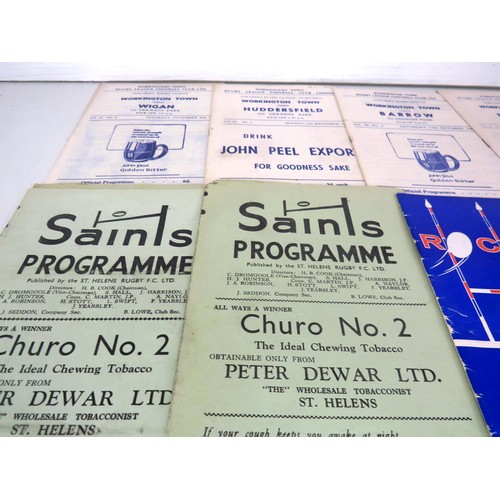 129 - 50 x 1960's RUGBY PROGRAMMES