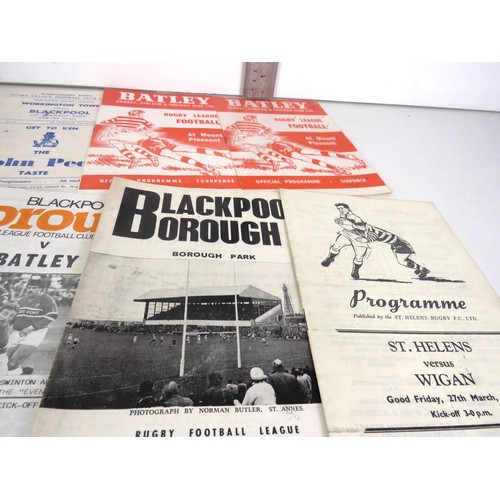 129 - 50 x 1960's RUGBY PROGRAMMES