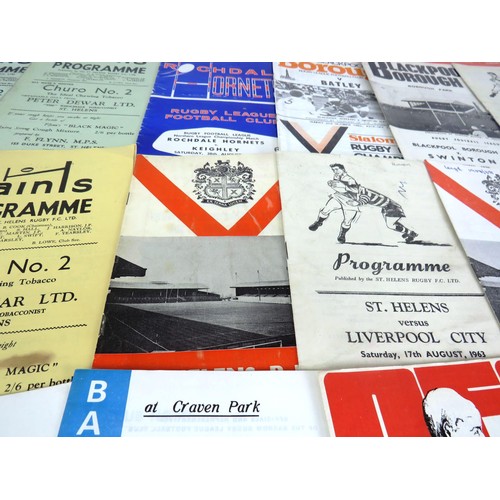 129 - 50 x 1960's RUGBY PROGRAMMES