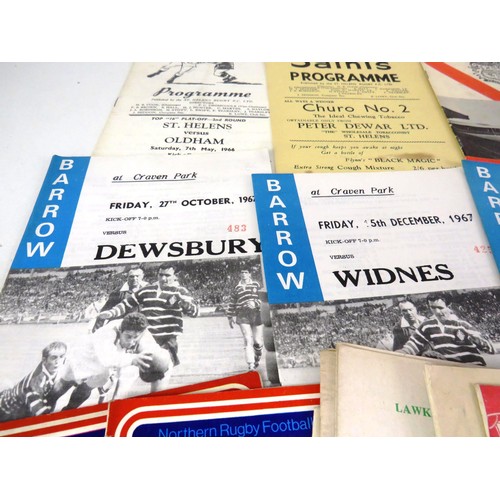 129 - 50 x 1960's RUGBY PROGRAMMES