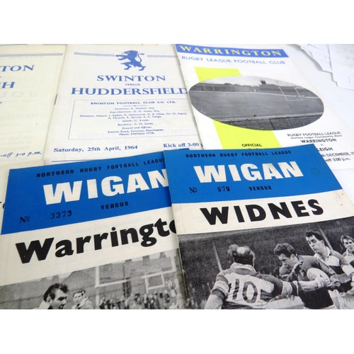 130 - 50 x 1960's RUGBY PROGRAMMES