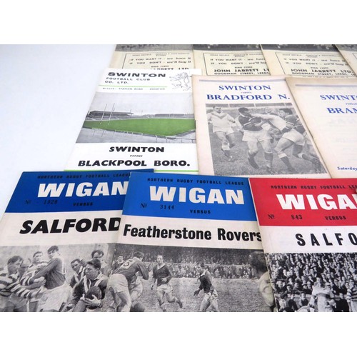 130 - 50 x 1960's RUGBY PROGRAMMES