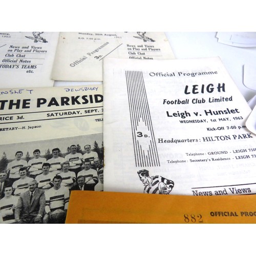 131 - 50 x 1960's RUGBY PROGRAMMES