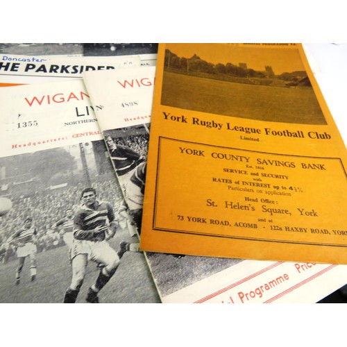 131 - 50 x 1960's RUGBY PROGRAMMES