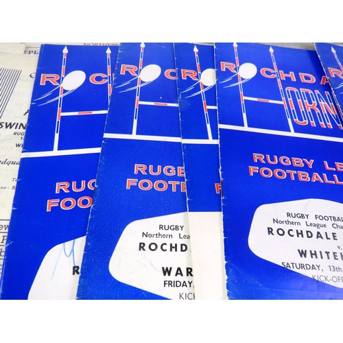 131 - 50 x 1960's RUGBY PROGRAMMES