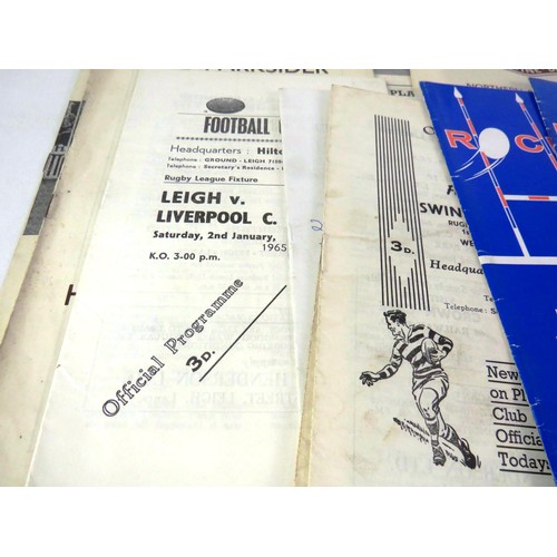 131 - 50 x 1960's RUGBY PROGRAMMES