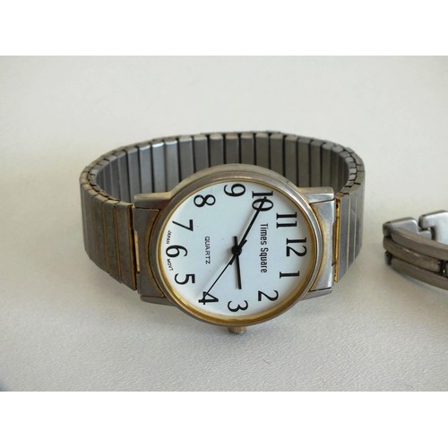 97 - 3 WATCHES INCLUDES VINTAGE MENS SMITHS DATE WATCH (NEEDS STRAP)