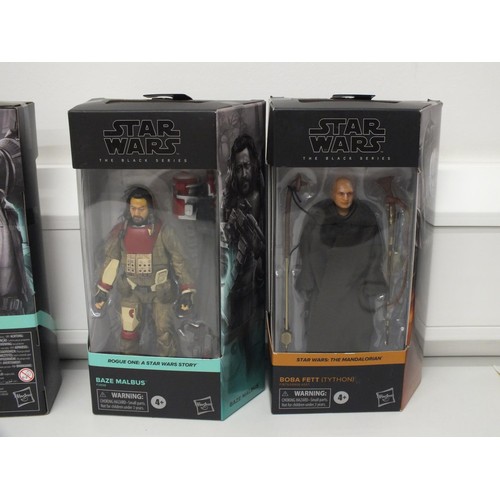 36 - 5x STAR WARS THE BLACK SERIES ACTION FIGURES TO INCLUDE OBI-WAN KENOBI, BOBA FETT ETC - ALL BOXED AS... 