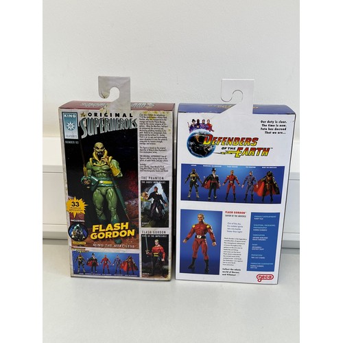 19 - 2x NECA ACTION FIGURES - FLASH GORDON - SAVIOUR OF THE UNIVERSE AND DEFENDERS OF THE EARTH - MING TH... 