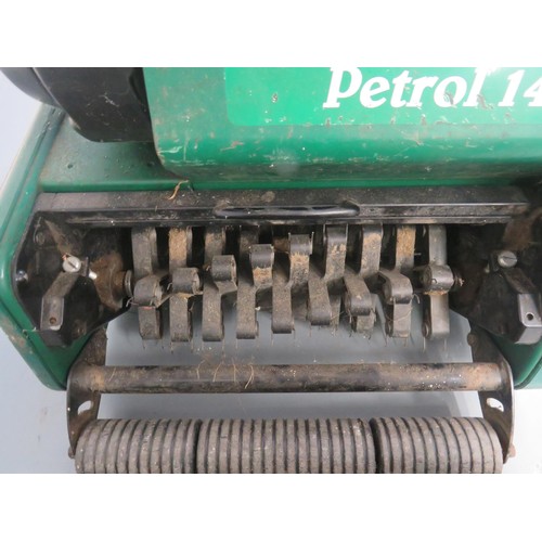 326 - SUFFLOK PUNCH 145 PETROL CYLINDER MOWER AND SCARIFYER