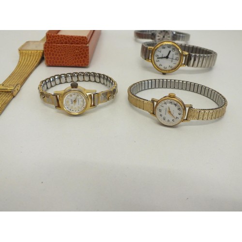 190 - 6 x LADIES WATCHES INCLUDES BOXED INGERSOLL, HERLIN, SEKONDA ETC