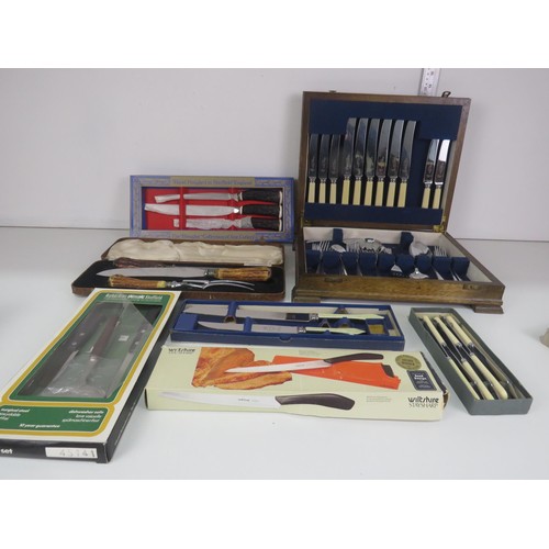 175 - SELECTION OF BOXED CUTLERY AND CANTEENS