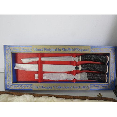 175 - SELECTION OF BOXED CUTLERY AND CANTEENS