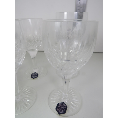 280 - FIVE BOXES OF STUART CRYSTAL GLASSES