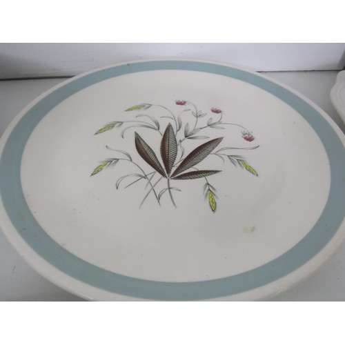 347 - 8 x ROYAL WORCESTER MIRAGE PLATES, ROYAL DOULTON PLATE AND ALFRED MEAKIN