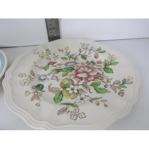 347 - 8 x ROYAL WORCESTER MIRAGE PLATES, ROYAL DOULTON PLATE AND ALFRED MEAKIN