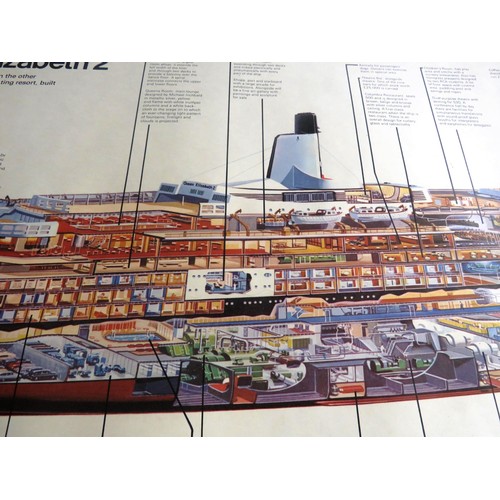 351 - 5 x RETRO POSTERS INCLUDES CONCORDE PLAN DRAWING, FORMULA 1 RACING CARS ETC