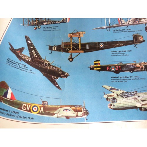 351 - 5 x RETRO POSTERS INCLUDES CONCORDE PLAN DRAWING, FORMULA 1 RACING CARS ETC