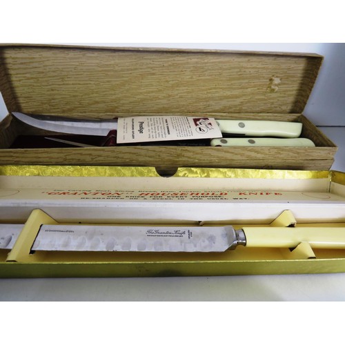 352 - TWO TRAYS OF BOXED CUTLERY AND CANTEEN CUTLERY SETS