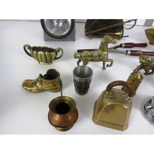 354 - BRITISH RAILWAYS LAMP TORCH AND BRASS ORNAMENTS