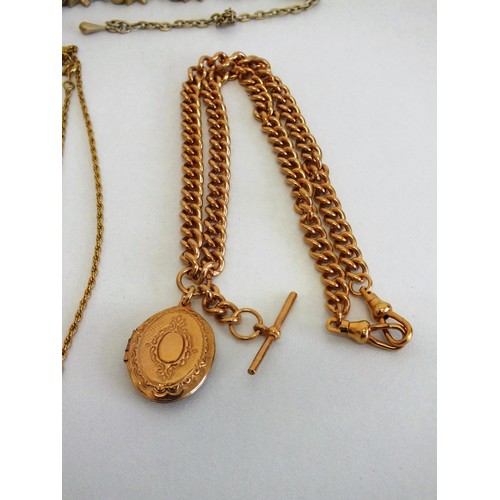 242 - 5 x NECKLACES INCLUDES SWAROVSKI, JOAN RIVERS GOLDTONE WITH LORGNETTE MAGNIFYING GLASS PENDANT, ROSE... 