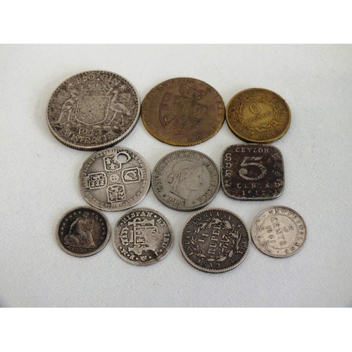 397 - WILLIAM III COIN, GEORGE III AND GEORGE VI COINS