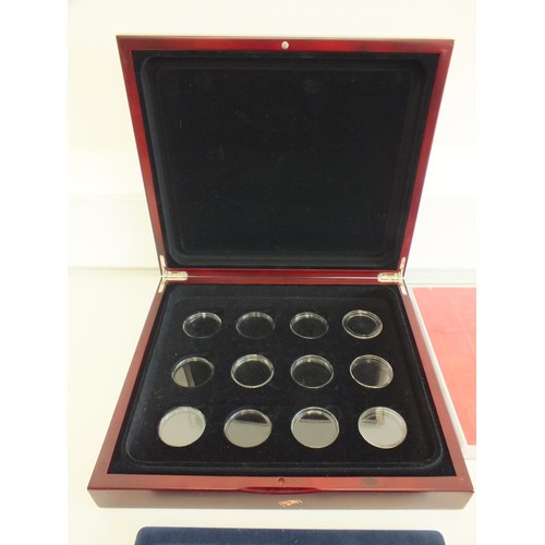 293 - 2 x COIN CASES PLUS AN ASSORTMENT OF COIN SLEEVES