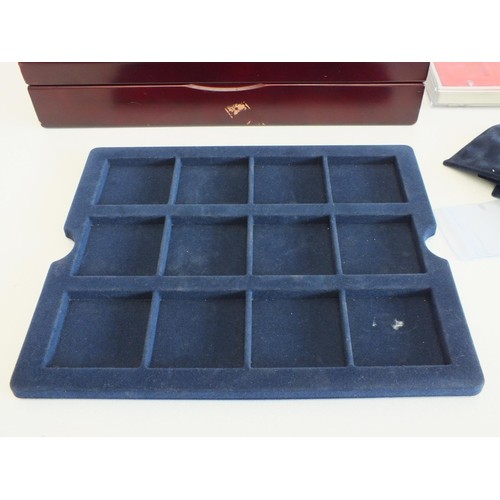 293 - 2 x COIN CASES PLUS AN ASSORTMENT OF COIN SLEEVES