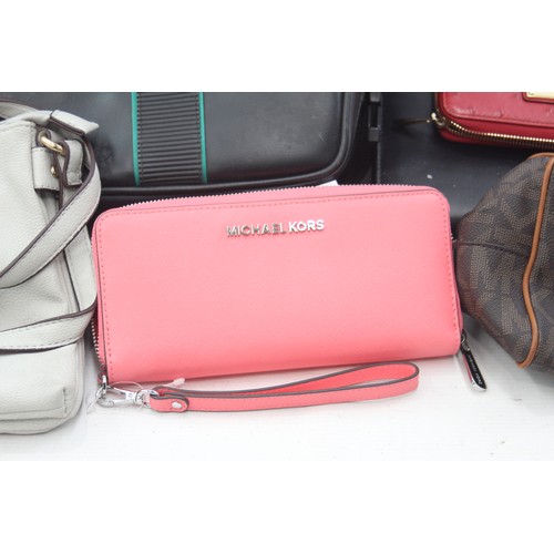 403 - 16 x Assorted Ladies Handbags & Purses Inc Michael Kors, Leather, Canvas etc