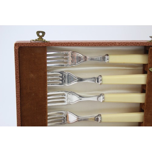 429 - 2 x Vintage Boxed SILVER PLATE Cutlery Inc Ivorine Fish Cutlery, EPNS Etc