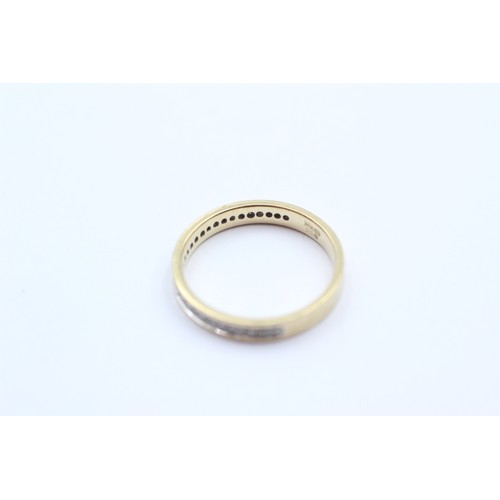 434 - 9ct Gold Diamond Half Eternity Ring (1.8g)- SIZE M