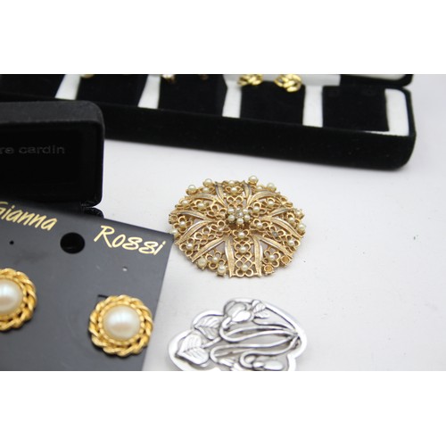 448 - 10 X Assorted Branded Jewellery Pieces Including Napier And Pierre Cardin (542g)